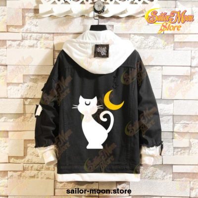 2021 Sailor Moon Denim Jacket S / Black 1