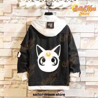 2021 Sailor Moon Denim Jacket S / Black 3