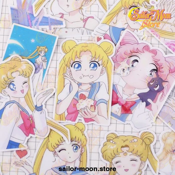 21Pcs/pack Creative Cute Self-Made Sailor Moon Scrapbooking Stickers