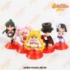 5Pcs/set Sailor Moon Chibi Pvc Figures Toys