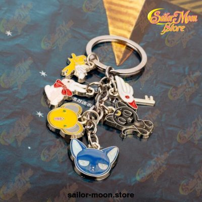 6Pcs/set Cute Sailor Moon Keychain