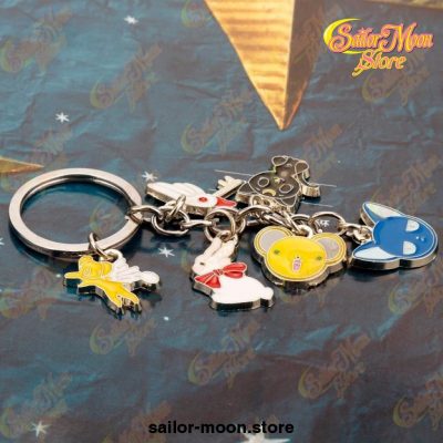 6Pcs/set Cute Sailor Moon Keychain