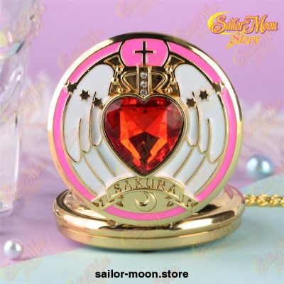 7 Types Japanese Sailor Moon Quartz Pocket Watch Fashion Unique Necklace