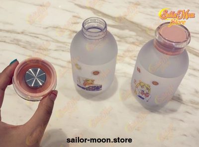 Cute Sailor Moon Transparent Plastic Water Bottle