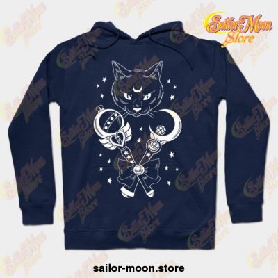 In The Name Of Moon Hoodie Navy Blue / S