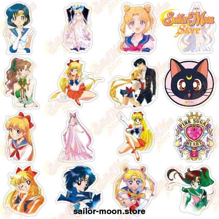 New 10/30/50Pcs/pack Sailor Moon Stickers