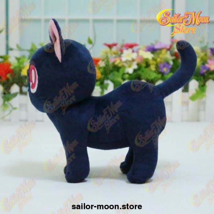 Original 20Cm Sailor Moon Luna Cat Plush Stuffed Toy Doll