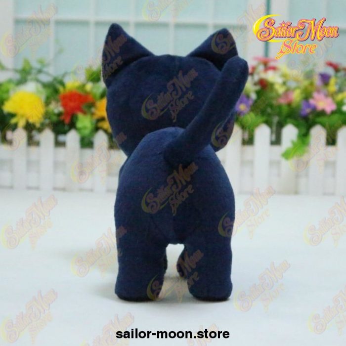 Original 20Cm Sailor Moon Luna Cat Plush Stuffed Toy Doll