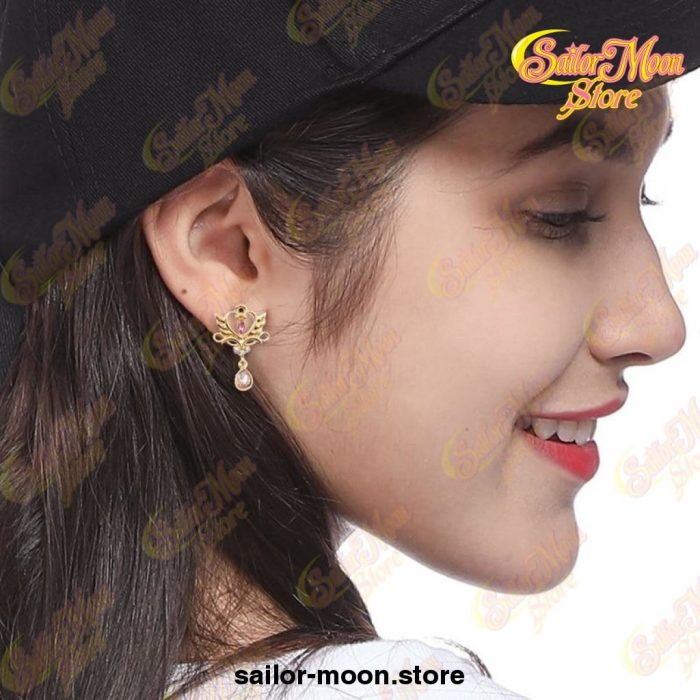 Sailor Moon Earrings Cosplay Princess Queen Serenity Tiara Stud Earring