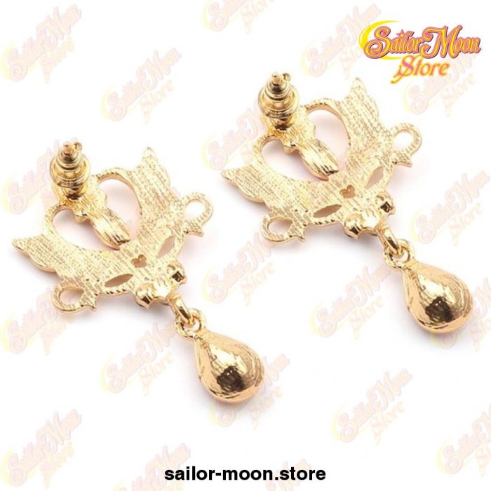 Sailor Moon Earrings Cosplay Princess Queen Serenity Tiara Stud Earring