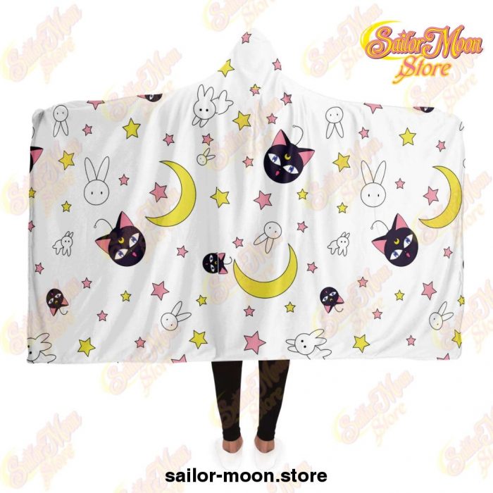 Sailor Moon Hooded Blanket #10 Adult / Premium Sherpa - Aop