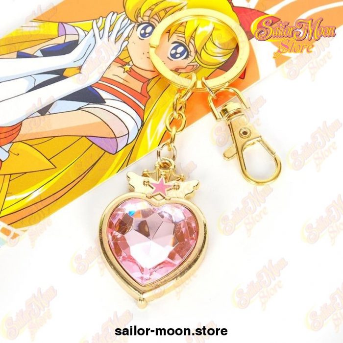 Sailor Moon Keychain Pendant Jewelry Heart-Shaped