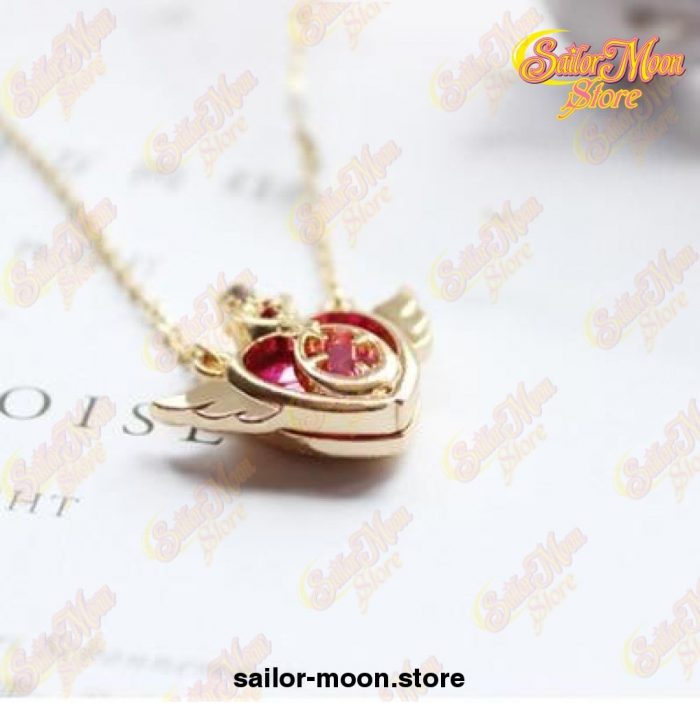 Sailor Moon Loving Wand Crystal Pendant Necklace