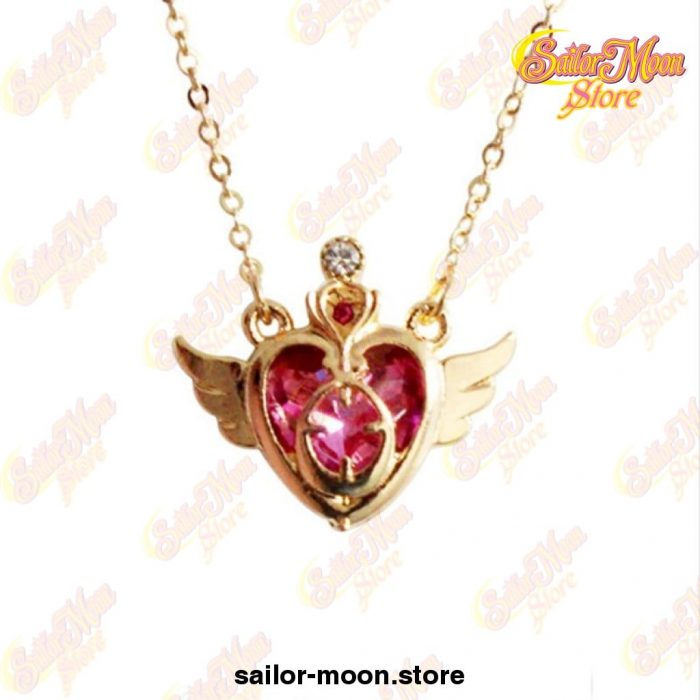 Sailor Moon Loving Wand Crystal Pendant Necklace