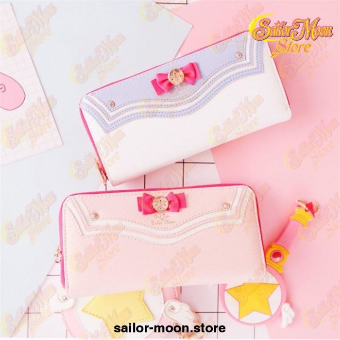 Sailor Moon Pu Leather Long Wallet Lovely Handbag