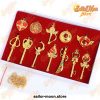 Sailor Moon Tsukino Usagi Necklace Figure Model Toys Doll 12Pcs/set