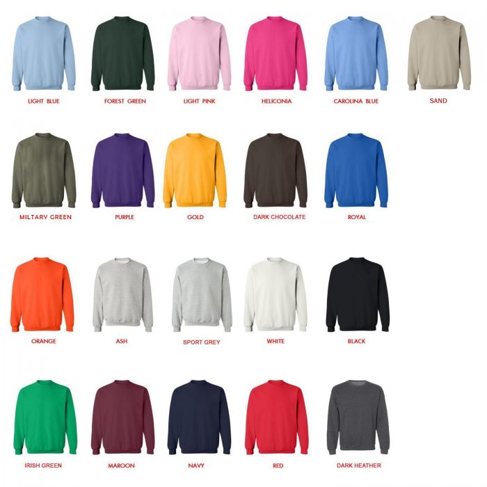 sweatshirt color chart - Sailor Moon Store