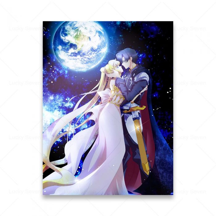 Anime Beautiful Girl Prints Sailor Moon Poster Wall Art Canvas Painting Cartoon Wall Pictruers Living Room 14 - Sailor Moon Store