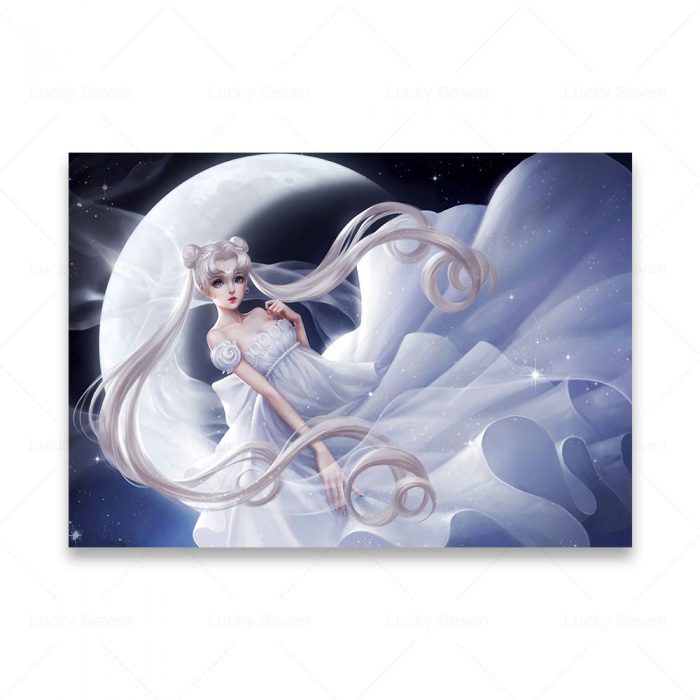 Anime Beautiful Girl Prints Sailor Moon Poster Wall Art Canvas Painting Cartoon Wall Pictruers Living Room 21 - Sailor Moon Store