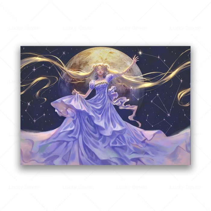 Anime Beautiful Girl Prints Sailor Moon Poster Wall Art Canvas Painting Cartoon Wall Pictruers Living Room 22 - Sailor Moon Store