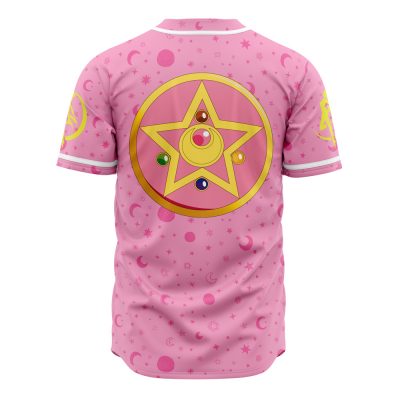 Pretty Guardian V2 Sailor Moon AOP Baseball Jersey BACK Mockup - Sailor Moon Store