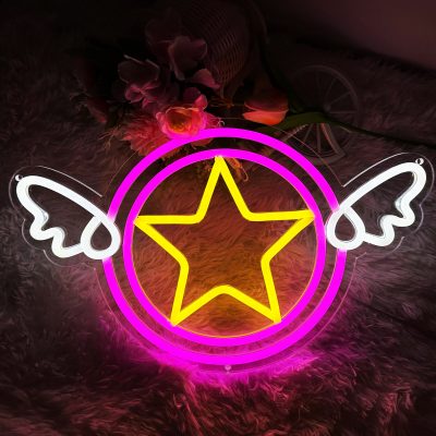 Sailor Moon Anime Neon Sign Magic Stick Anime Kawaii Hanging Led Light Home Bedroom Birthday Party 3 - Sailor Moon Store