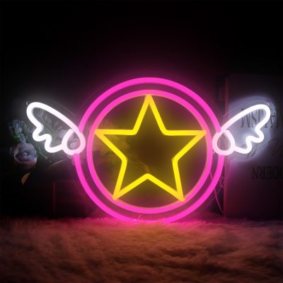 Sailor Moon Anime Neon Sign Magic Stick Anime Kawaii Hanging Led Light Home Bedroom Birthday Party - Sailor Moon Store