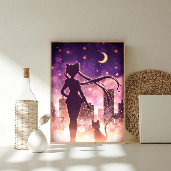 Seerlight Sailor Moon Poster Anime Art Poster Home Room Decor Wall Sticker Unframe 3 - Sailor Moon Store