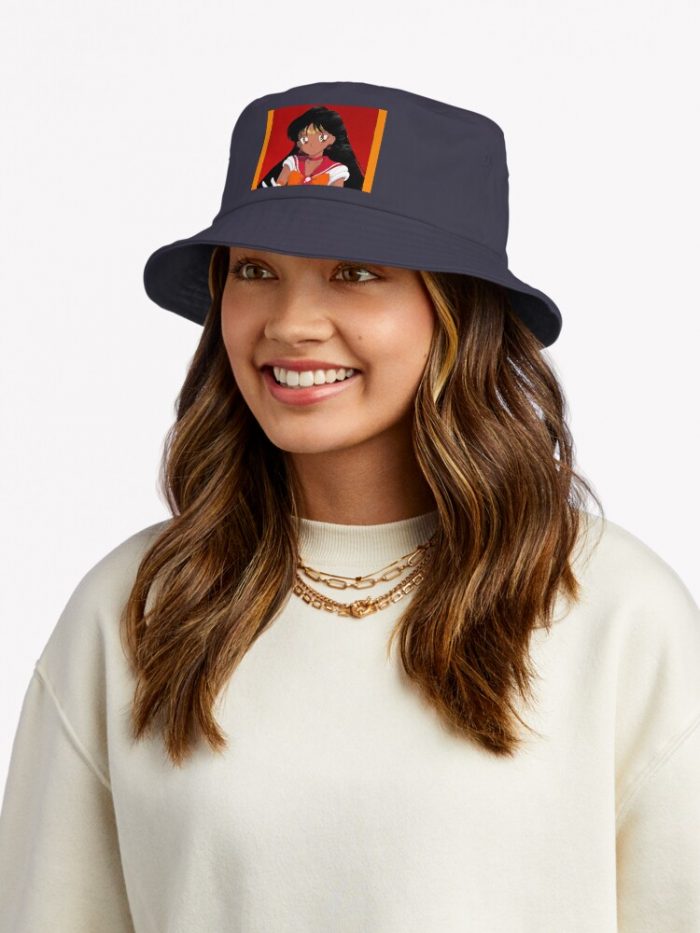 Native Sailor Mars Bucket Hat Official Cow Anime Merch