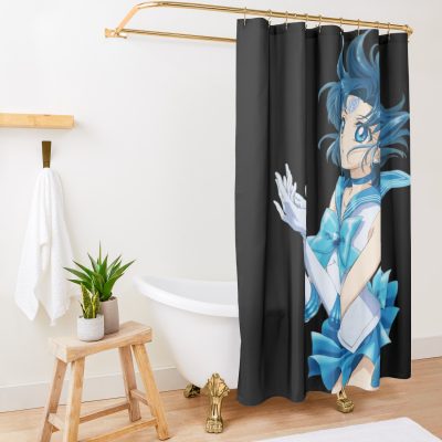 Sailor Mercury Shower Curtain Official Cow Anime Merch