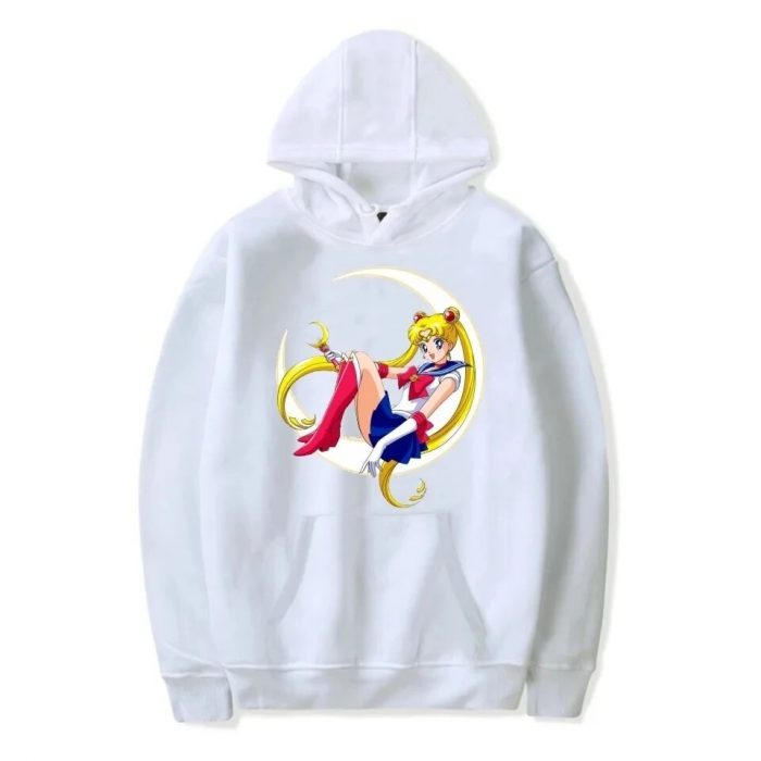 Anime S Sailors Moons Printed Hoodie Unisex Sweatshirt Casual Cartoon Long Sleeve Hoodie Pullover Outdoor - Sailor Moon Store