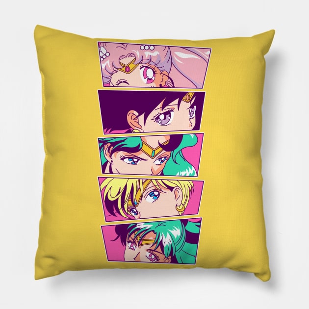 Sailor Moon Sailor Scouts Throw Pillow