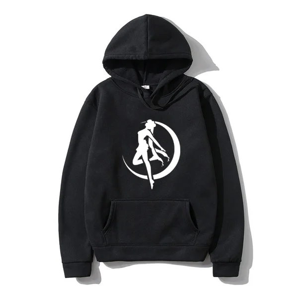 Sailores Moon Letters Printed Hoodie